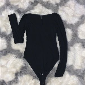 Black Long Sleeve Forever 21 Body Suit
